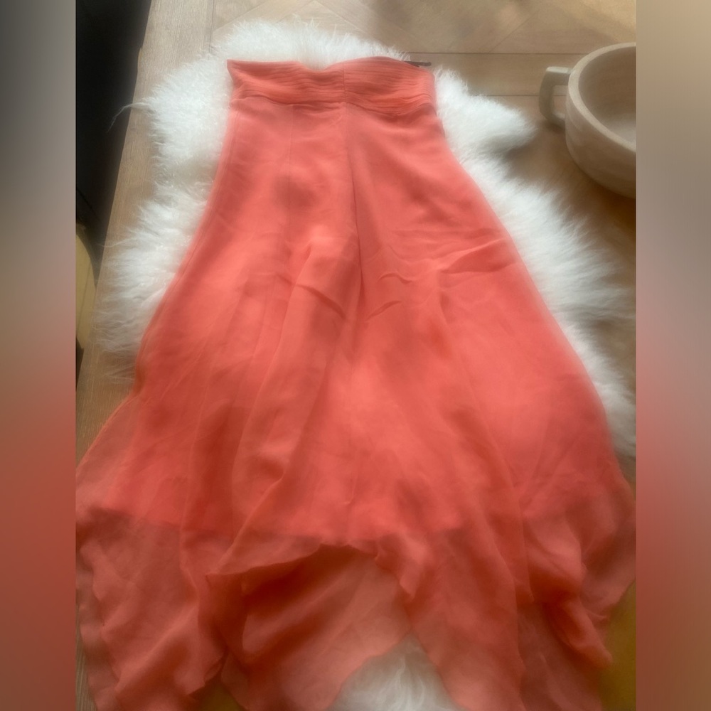 Beautiful Laundry By Shelli Segal womens hot pink backless dress in SZ 6!!!